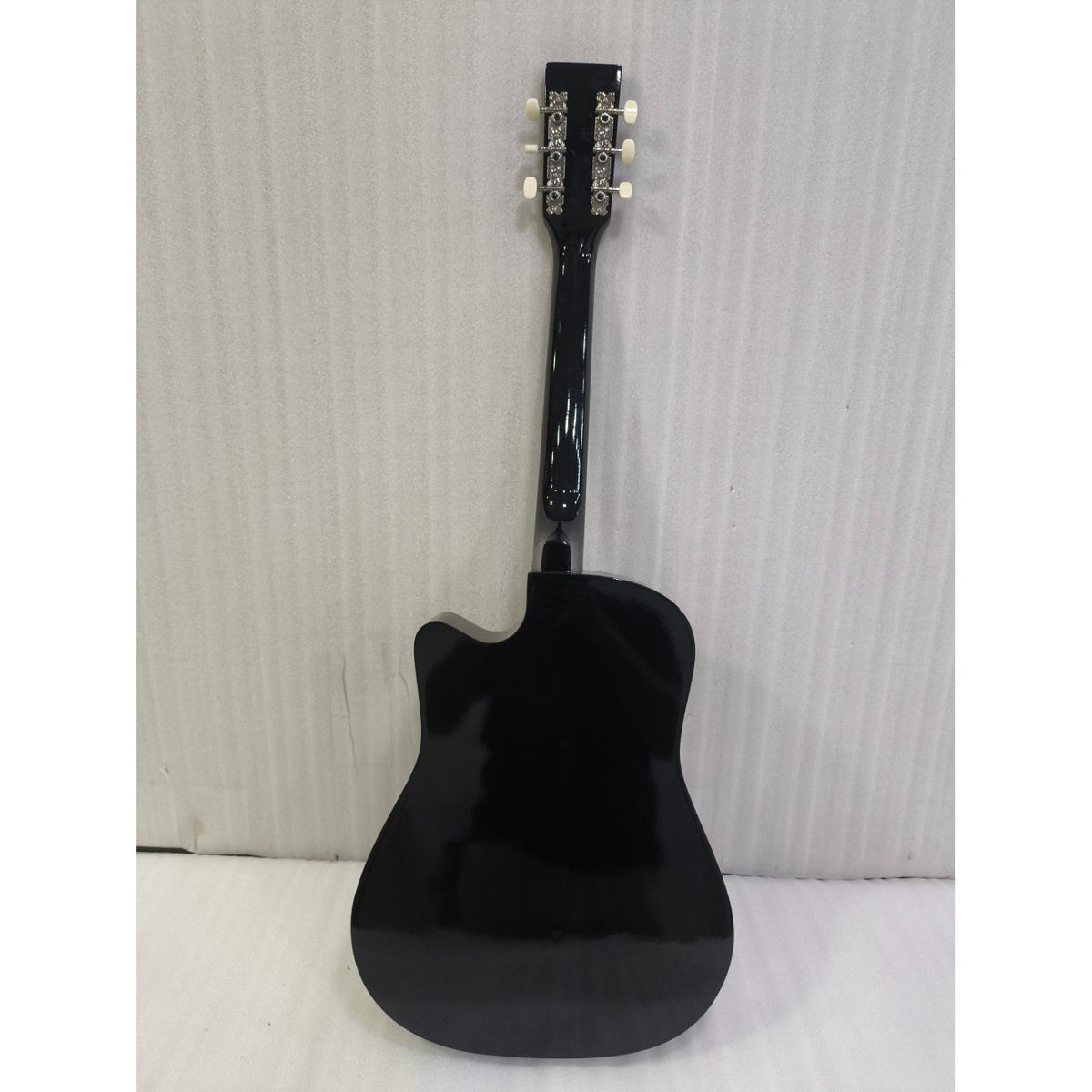Henrix 38C 38 Inch Cutaway Acoustic Guitar with Dual Action Truss Rod, Gigbag, Picks, String Set, Strap, Cloth & Ebook - Open Box