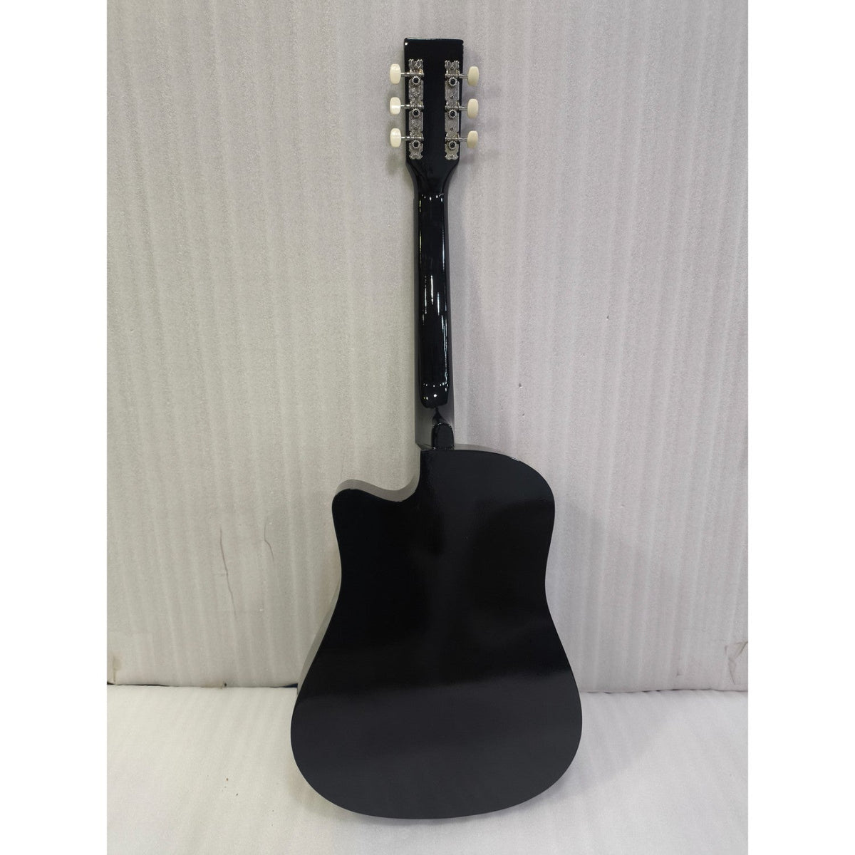 Henrix 38C 38 Inch Cutaway Acoustic Guitar with Dual Action Truss Rod, Gigbag, Picks, String Set, Strap, Cloth & Ebook - Open Box