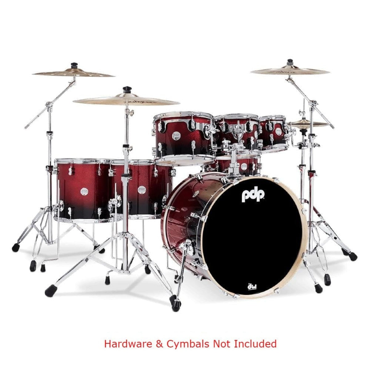 Pacific Drums And Percussion PDCM2217 7 Piece Concept Maple Acoustic Drumkit