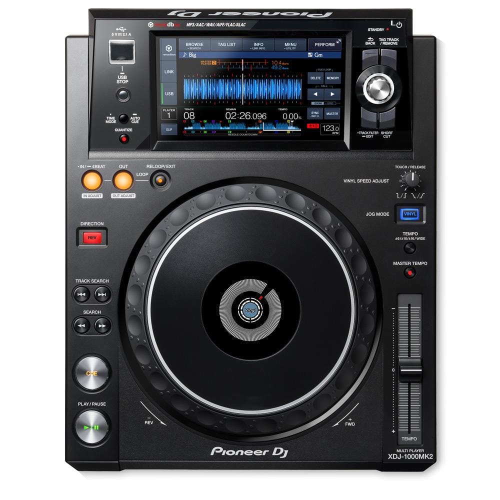 Pioneer XDJ-1000 MK2 High Performance Multi-Player DJ Controller Interface