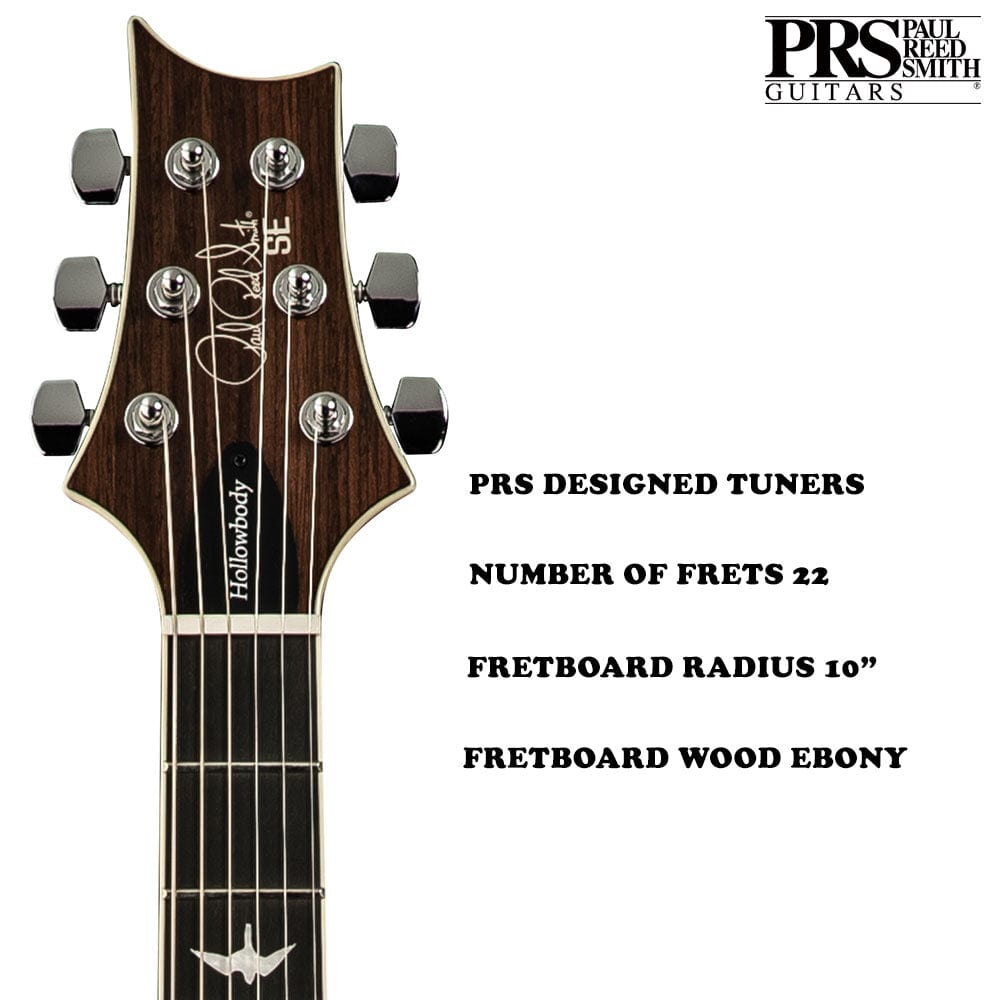 PRS SE Hollowbody II 6 String Electric Guitar with Case