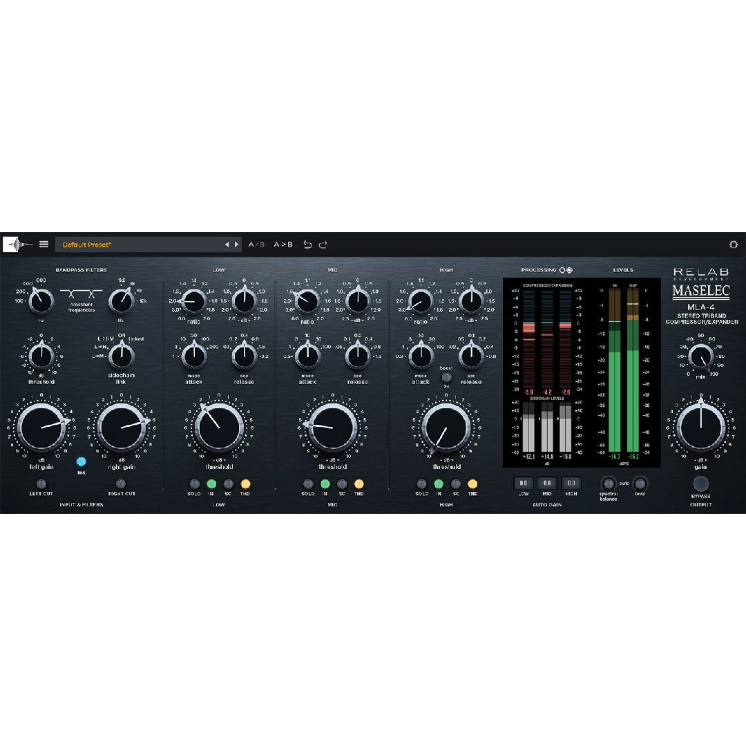 Relab Maselec MLA-4 Triband Compressor Expander – Professional Audio Software & Plugin