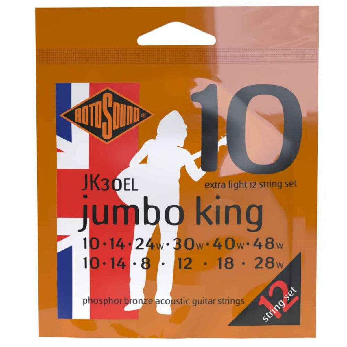 Rotosound JK30EL Phosphor Bronze 12 Acoustic Guitar String
