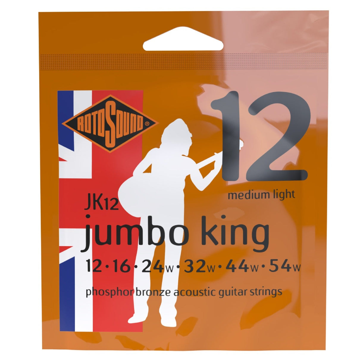 Rotosound Jumbo King JK12 Phosphor Bronze Acoustic Strings - 12-54