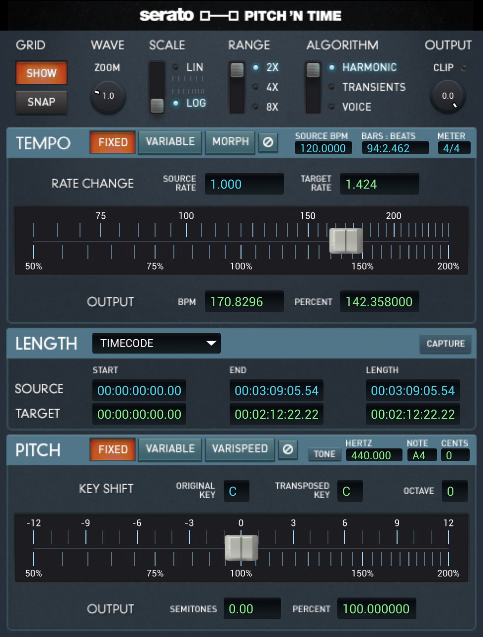 Serato Pitch 'n Time Pro Advanced Time-Stretching & Pitch-Shifting Software – Professional Audio Software & Plugin