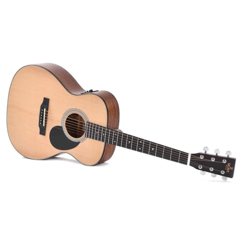 Sigma SOMM-STE 6 String Electro Acoustic Guitar with Case