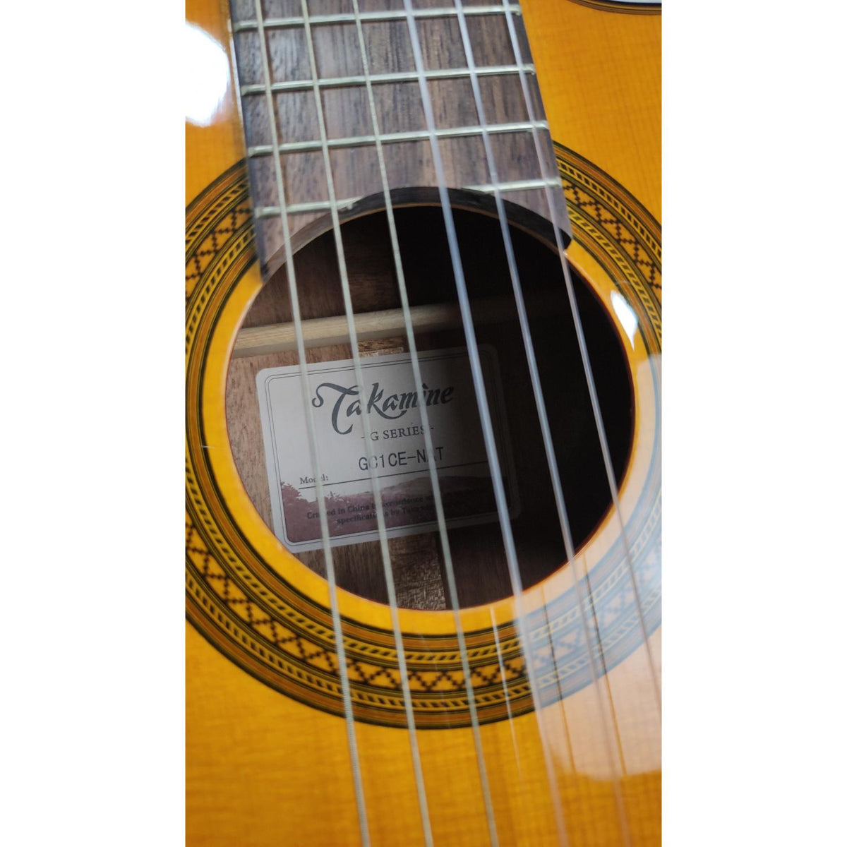 Takamine GC1CE Cutaway Nylon String Electro Acoustic Guitar - Natural - Open Box