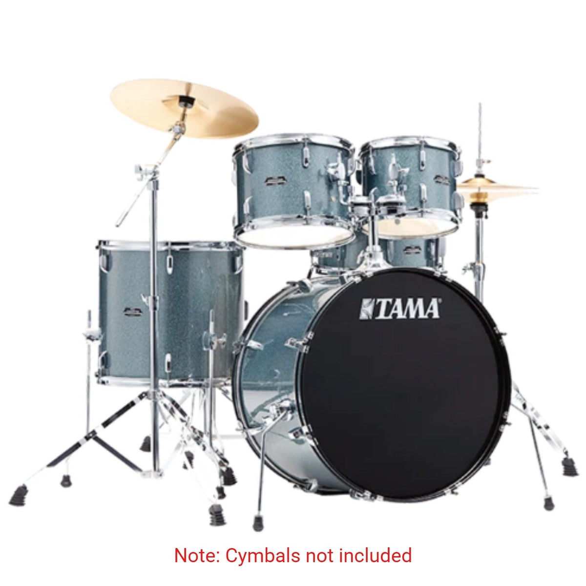 Tama ST52H5 Stagestar 5 Piece Acoustic Drum Kit with Hardware, Throne