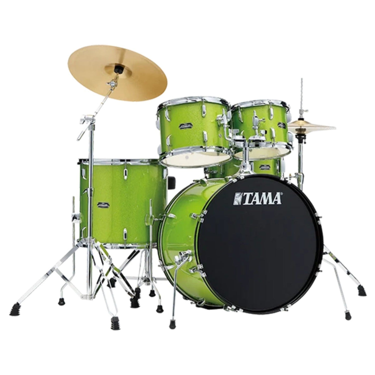 Tama ST52H5 Stagestar 5 Piece Acoustic Drum Kit with Hardware, Throne