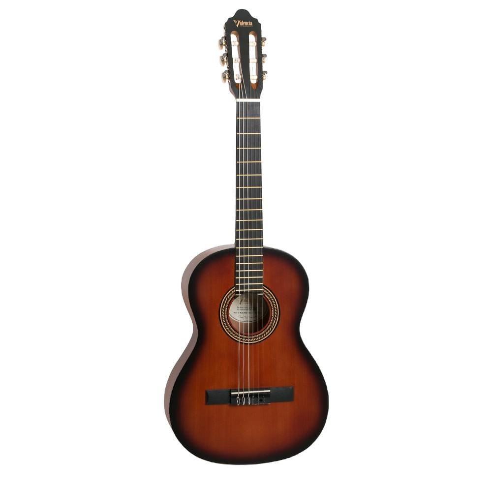 Valencia VC203 3/4 Size Transparent Satin Finish Classical Guitar - Open Box