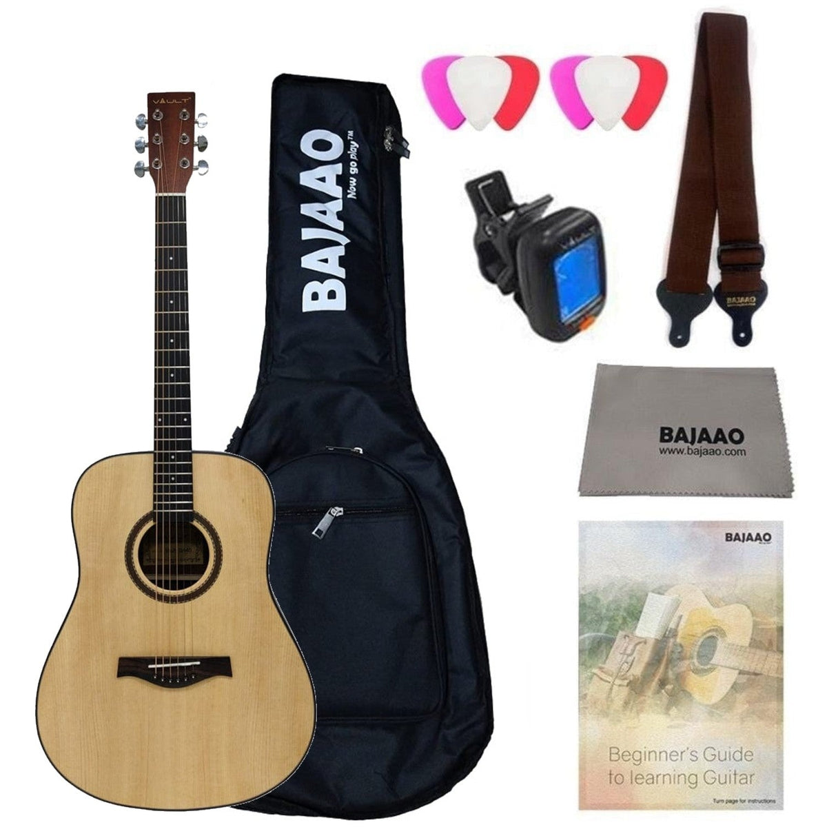 Vault DA40 41 Inch Premium Solid Spruce-Top Dreadnought Acoustic Guitar