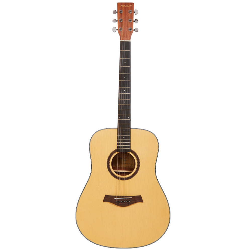 Vault DA25 Dreadnought Shape Acoustic Guitar with Bubinga Back and Sides