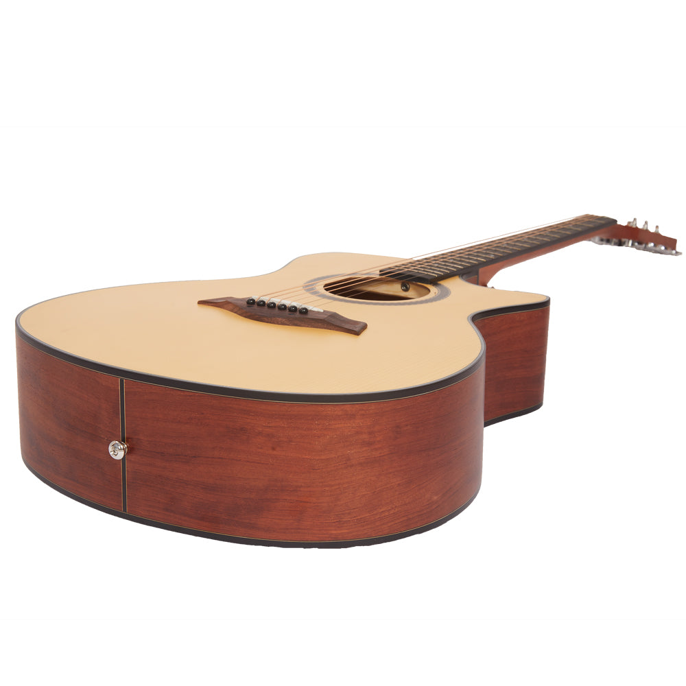 Vault EA25 Grand Auditorium Shape Acoustic Guitar with Bubinga Back and Sides - Open Box