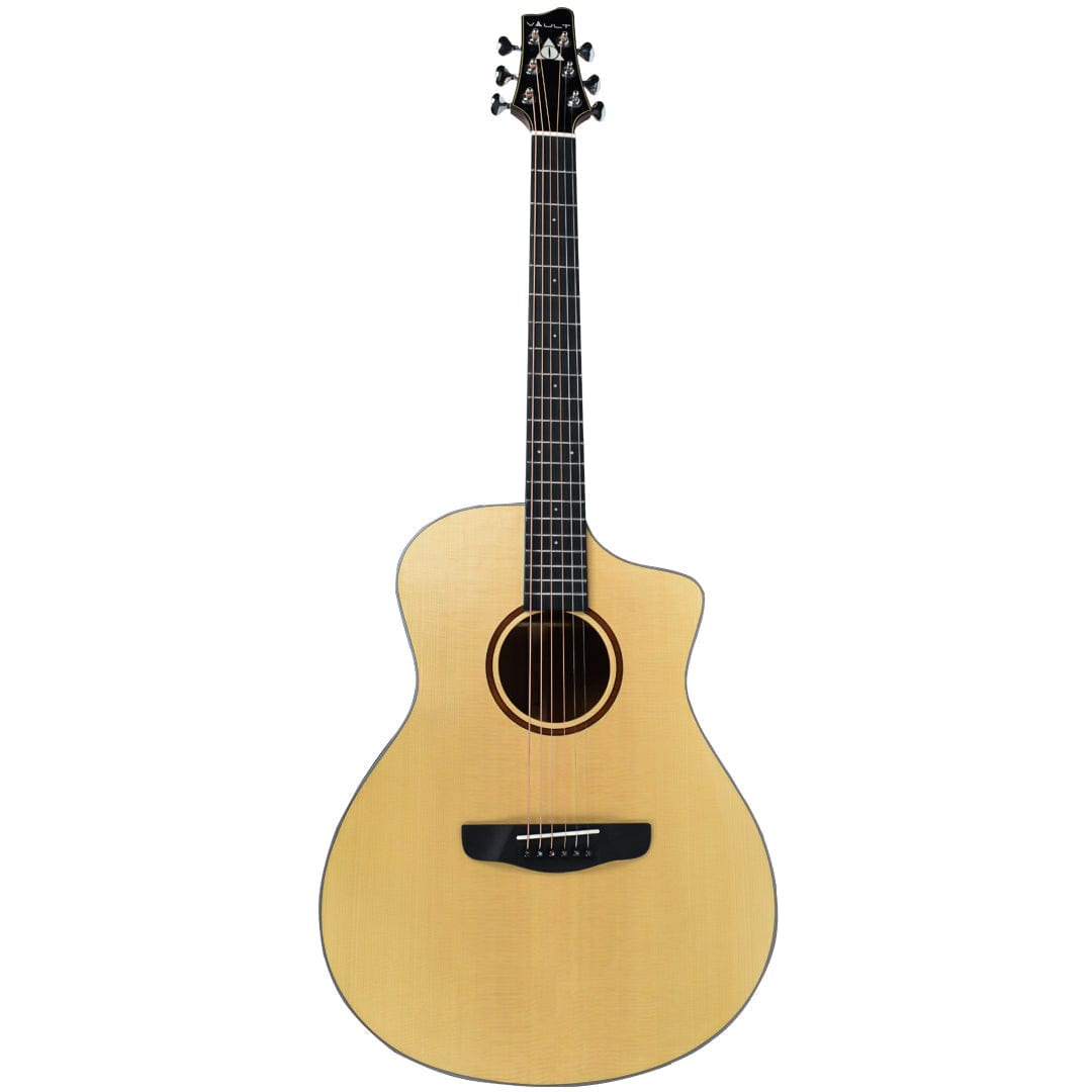 Vault Artisan Premium Acoustic Guitar with Solid Spruce Top and Solid Mahogany Back and Sides - Open Box