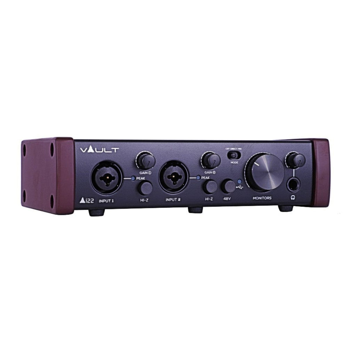 Vault Ai22HD 2x2 USB Audio Interface with 192kHz Recording and Bitwig 8-Track Bundle - Open Box