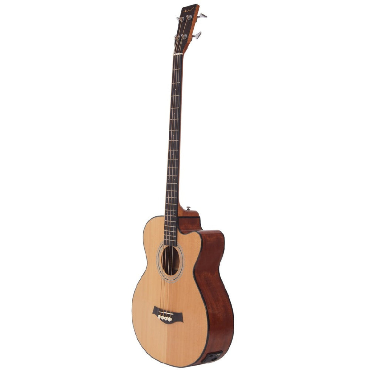 Vault EB40CE 4 String Solid-Top Acoustic Bass Guitar With EQ and Padded Gigbag - 34" Long Scale Length - Open Box
