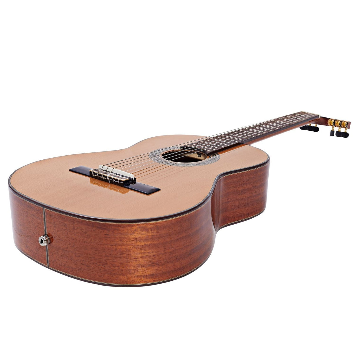 Vault Performer Pro Premium Classical Guitar with All Solid wood and Transacoustic EQ with Delay, Reverb, Chorus onboard effects and 25mm Paded Gigbag