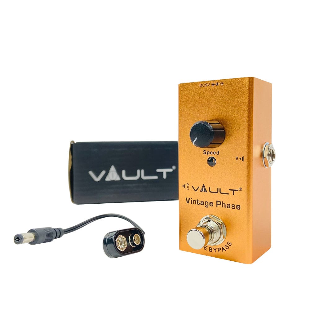 Vault Vintage Phase Effects Pedal With all Metal Body, Small Footprint & 3 Year Warranty - Open Box