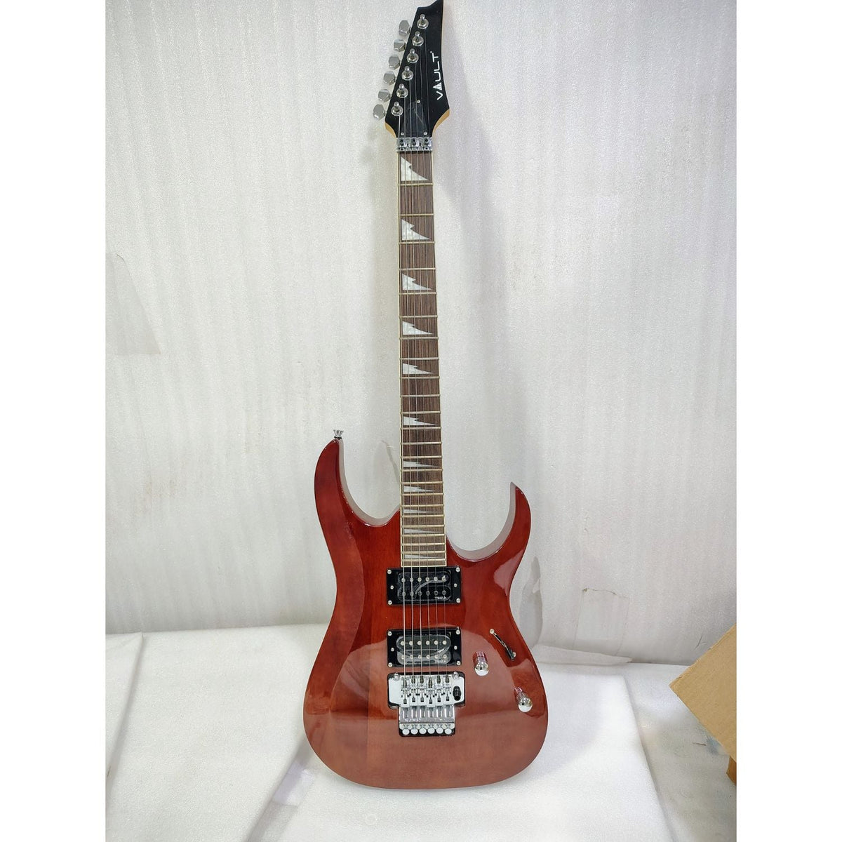 Vault Performer Pro RG 6 String Electric Guitar - High Gloss Solid Mahogany - Open Box