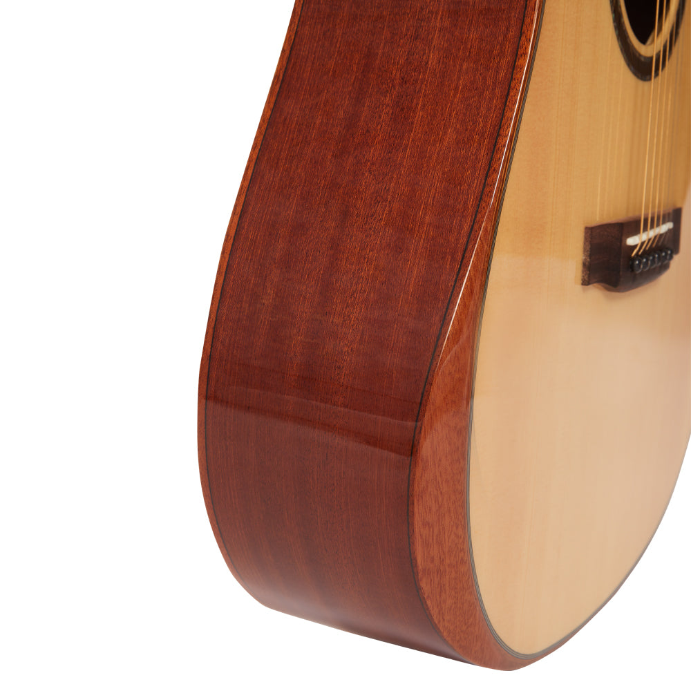 Vault DA60CE Premium Solid Spruce Top Electro Acoustic Guitar with Dual EQ and Armrest - Open Box