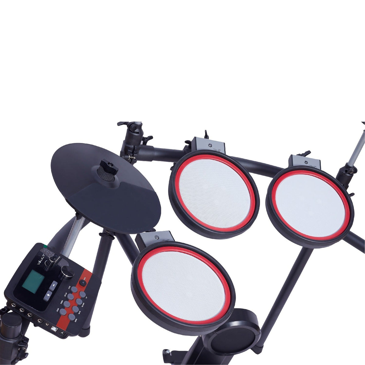 Vault Impact Fusion Electronic Drum Kit with Dual-Zone Mesh Pads, Advanced Drum Module, Cymbals & 300+ Sounds