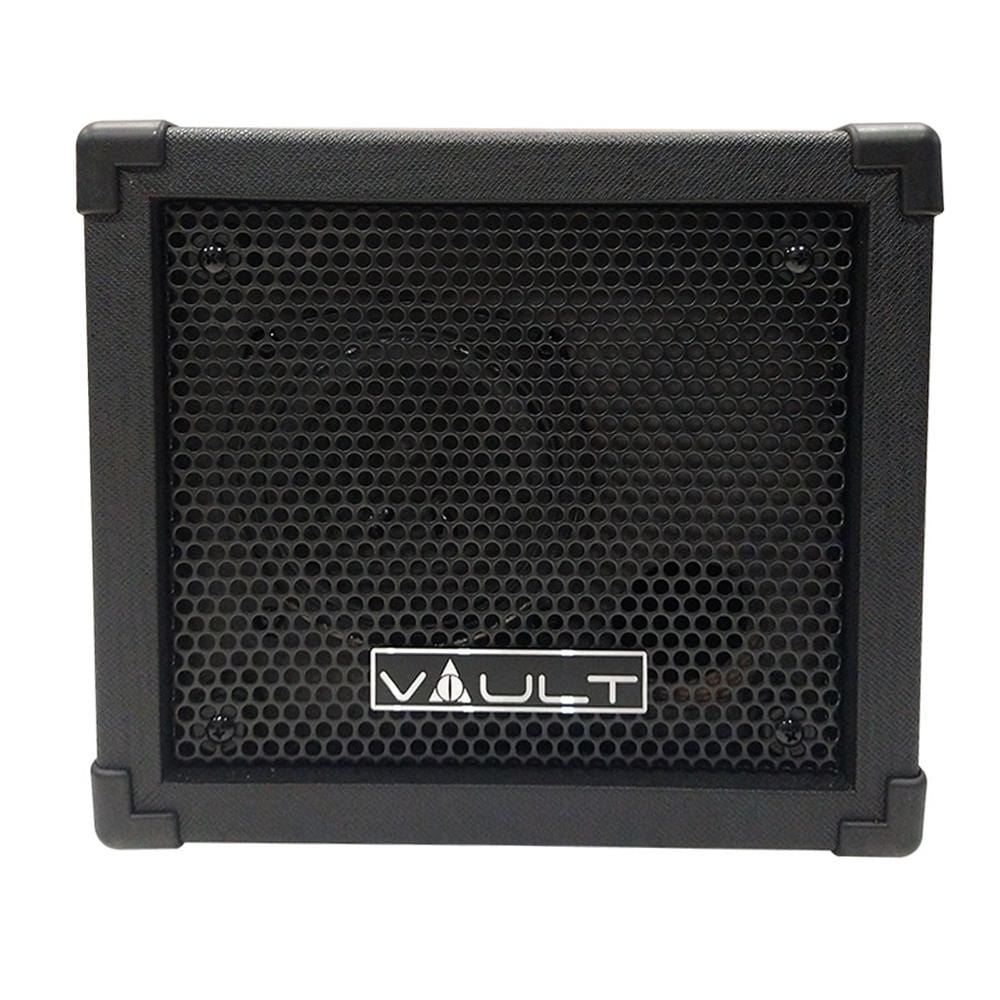 Vault Fury 15 Watt Digital Combo Guitar Amplifier with Effects and 36 pattern Drum Machine with Vault Buds Duo Dual Driver Earphones