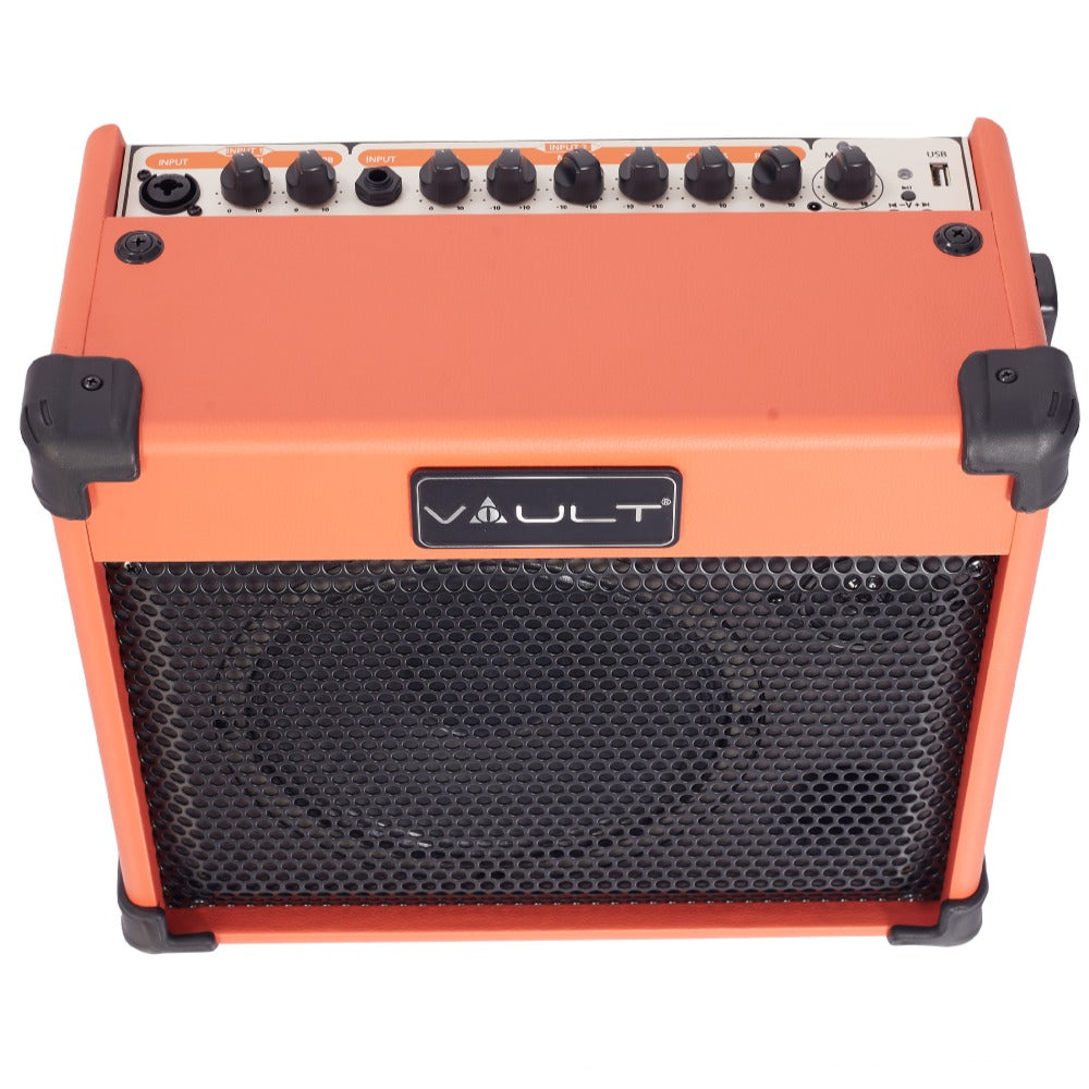 Vault Nomad 20 Twenty Watt Acoustic Guitar Two Channel Amplifier with Independent Chorus and Reverb Effects - Open Box