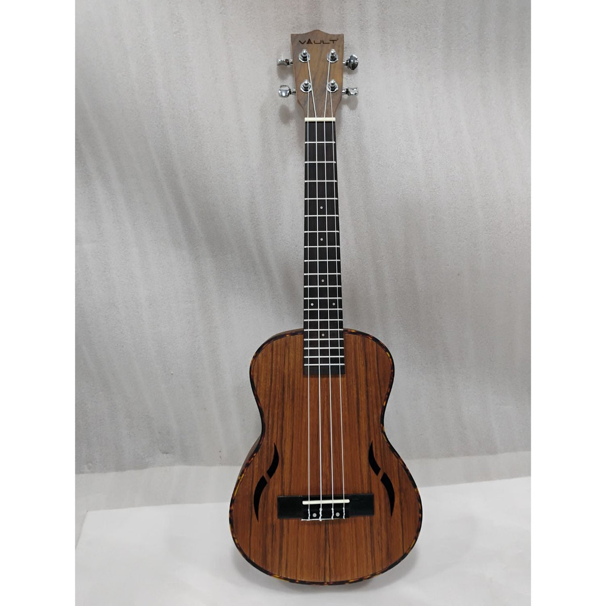 Vault UK-200T 26" Premium Walnut Laminate with Side Soundport Tenor Ukulele - Open Box B Stock