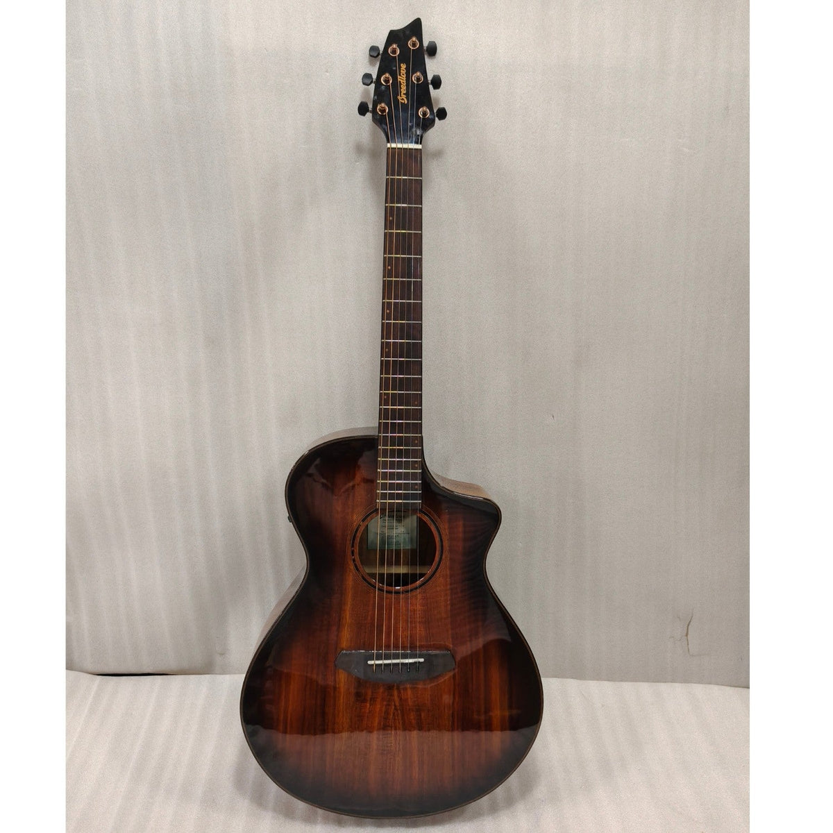 Breedlove Pursuit Exotic S Concert Edgeburst CE Koa-Koa Electro Acoustic Guitar - Open Box