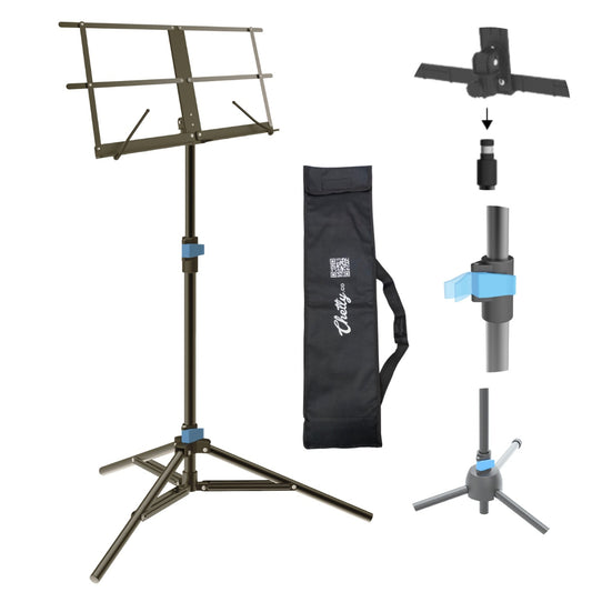 Chetty RT23 Collapsible Tripod Music Stand with Detachable Music Mount
