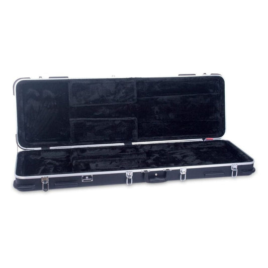 Crossrock CRA860BBK Bass Guitar Case ABS Molded for Both 4 String & 6 String - Black