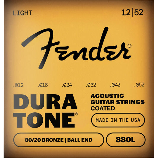 Fender Dura-Tone 880L 80/20 Bronze Acoustic Guitar Strings - 012-.052