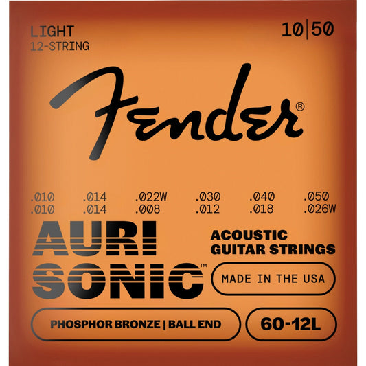 Fender AuriSonic 60-12L Phosphor Bronze 12 String Acoustic Guitar Strings