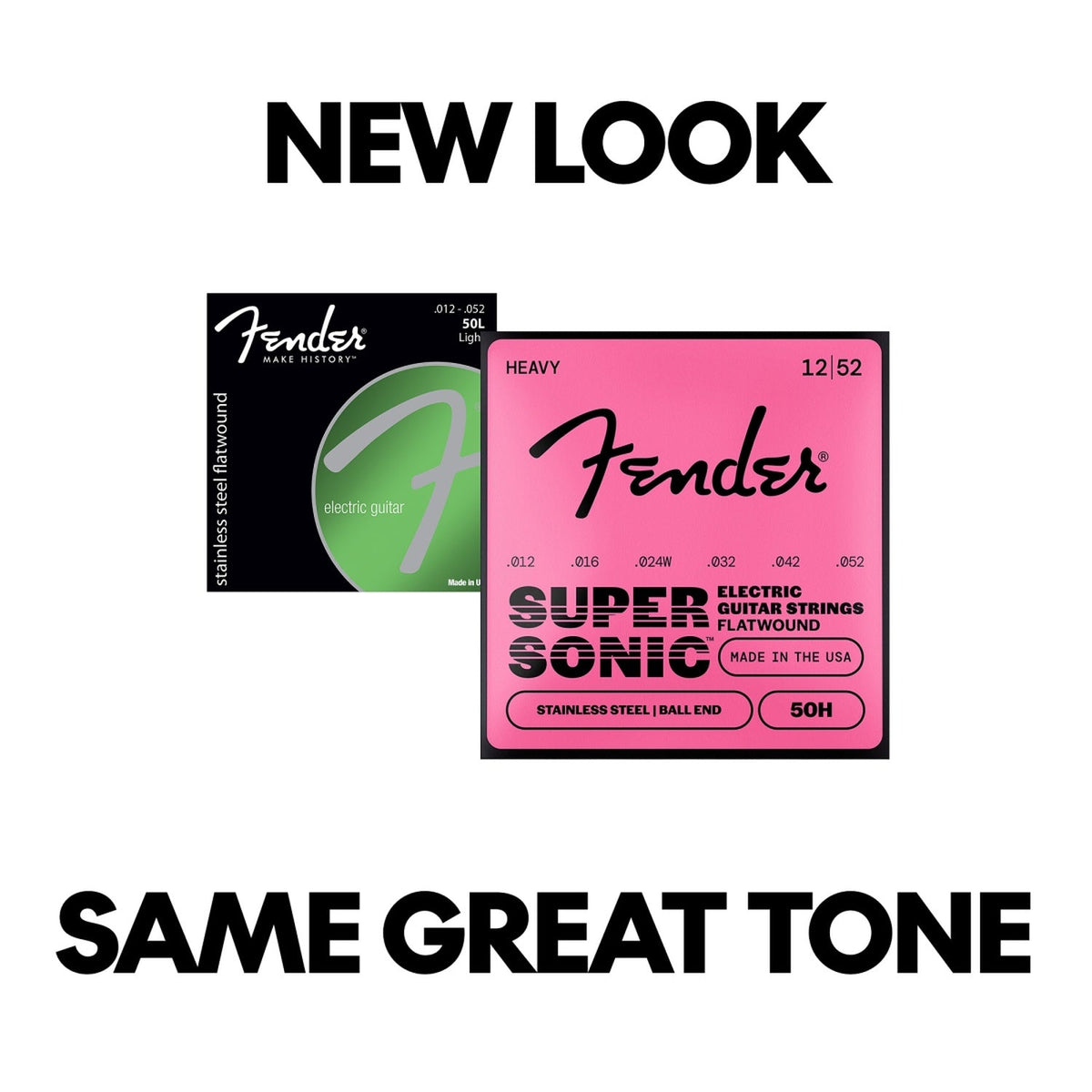 Fender SuperSonic 50 Flatwound Stainless Steel Guitar Strings