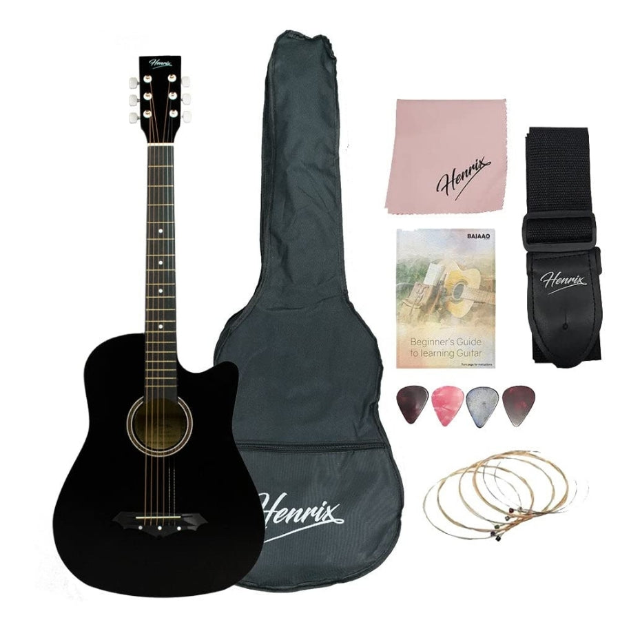 Henrix 38c 38 inch Cutaway Acoustic Guitar