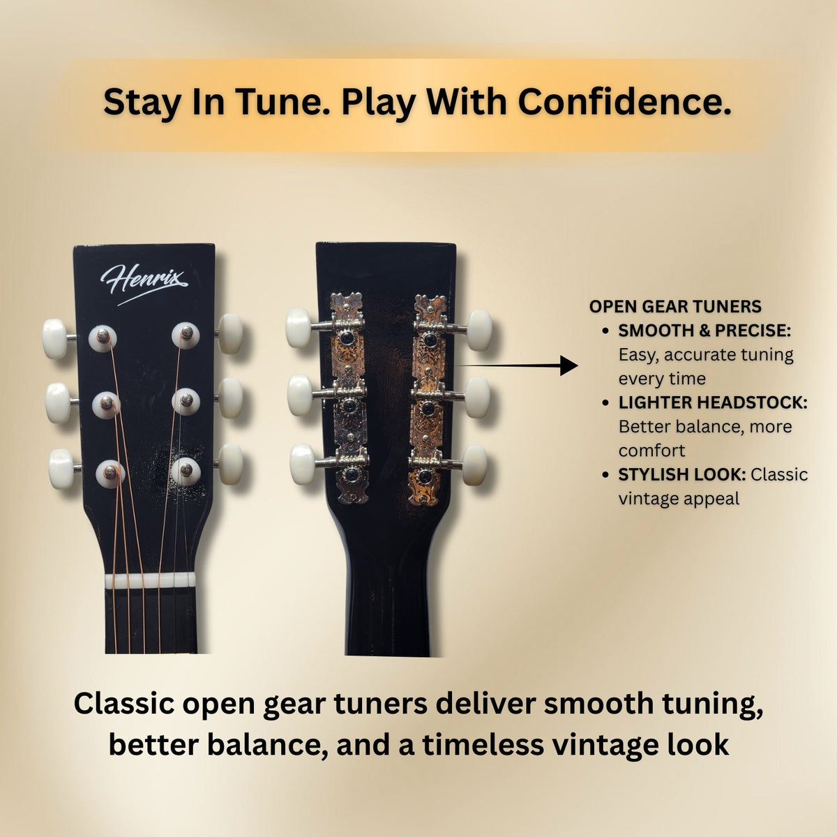 Henrix 38c 38 inch Cutaway Acoustic Guitar