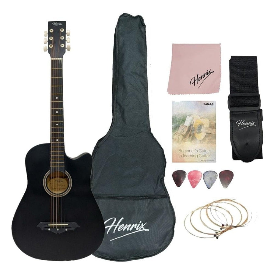 Henrix 38c 38 inch Cutaway Acoustic Guitar