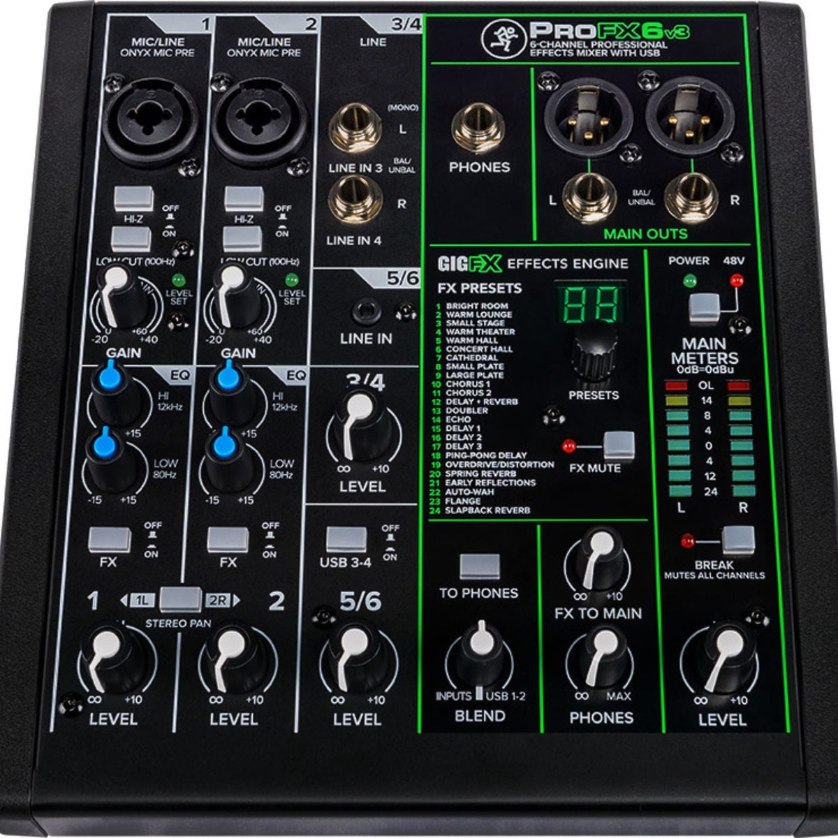 Mackie ProFX Battery Powered Analog Mixer