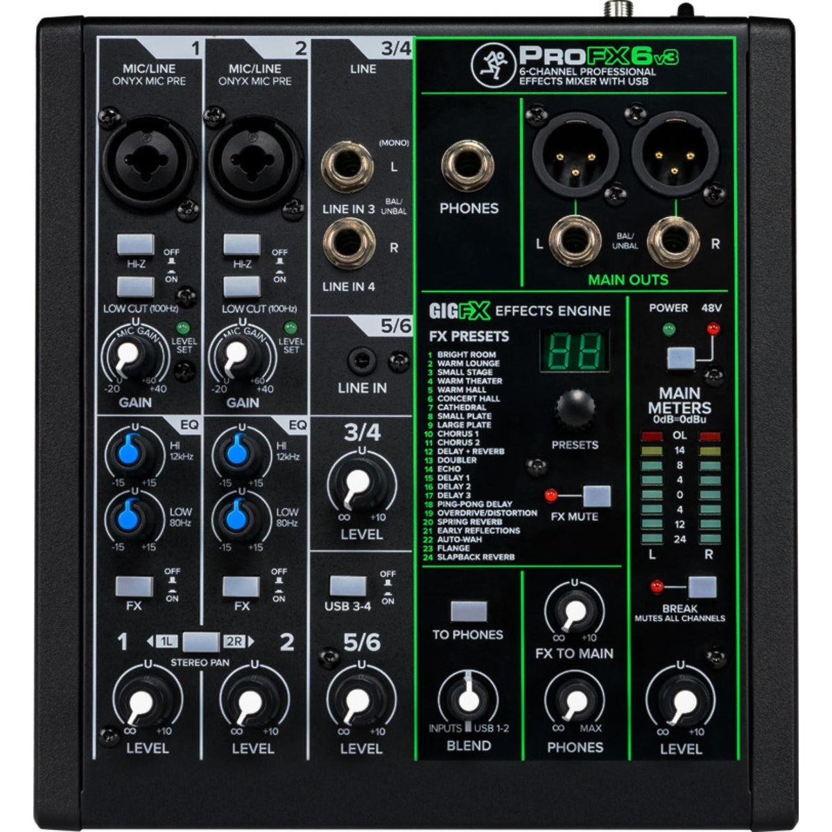 Mackie Professional Effect Mixer with USB Bundle