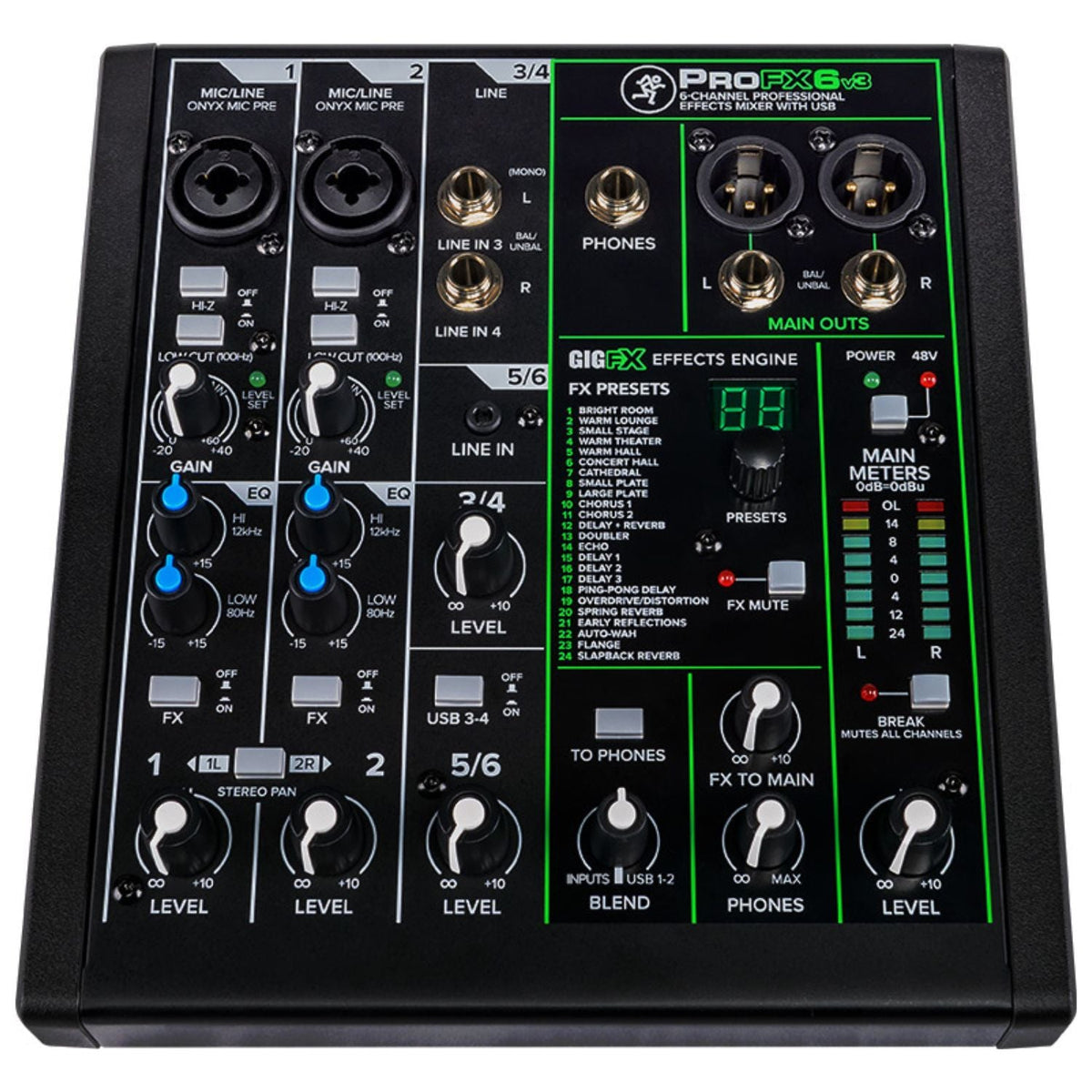 Mackie Professional Effect Mixer with USB Bundle