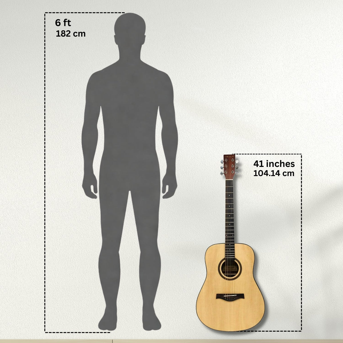 Vault DA40 41 Inch Premium Solid Spruce-Top Dreadnought Acoustic Guitar