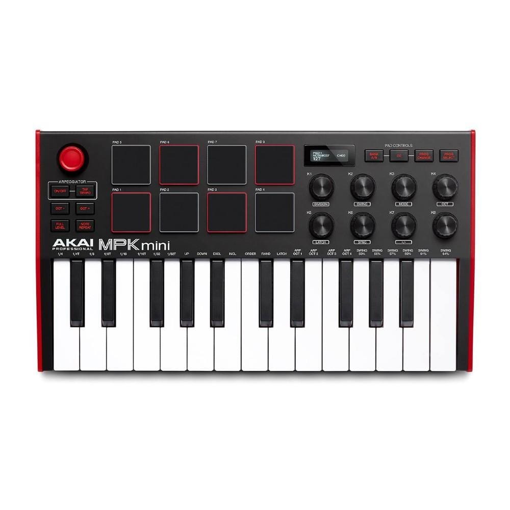 Akai MPK MINI MK3 Compact Midi Keyboard and Pad MIDI Controller - Open Box