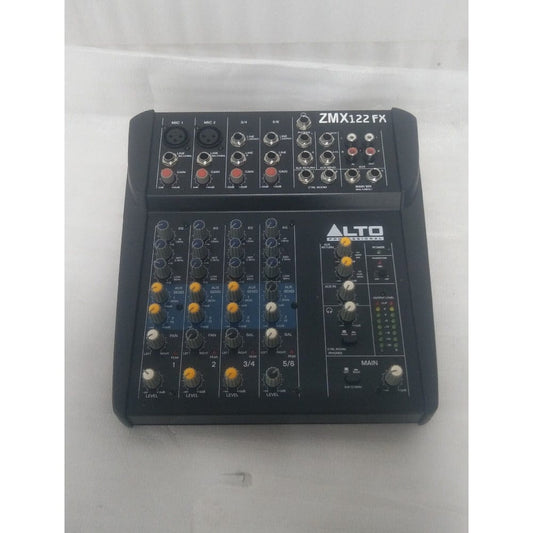 Alto ZMX122FX 8-Channel Compact Mixer with Effects - Open Box B Stock