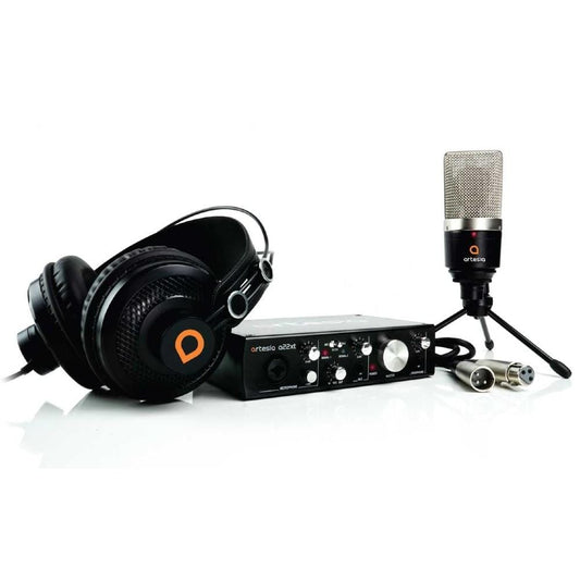 Artesia ARB-4 Studio Recording Bundle with Audio Interface, Microphone and Headphone - Open Box