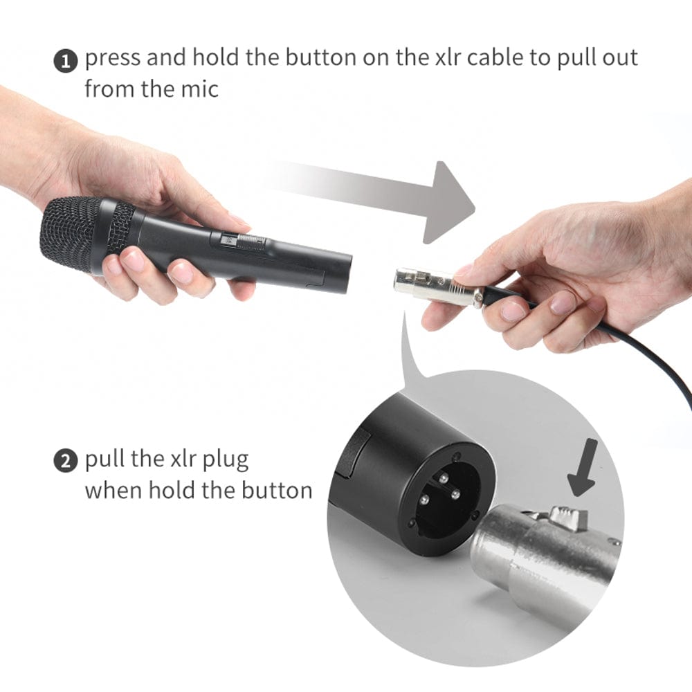 Audio Array AM-C27 XLR to TRS Dynamic Unidirectional Live Handheld Vocal Microphone