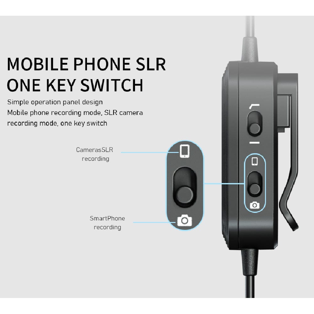 Audio Array AM-C13 All Metal Condenser Collar Microphone with 3.5mm Connector with Battery for DSLR & Smartphone