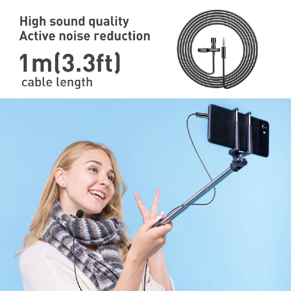 Audio Array AM-C16 Single Head Condenser Lavalier Lapel Mic with 3.5mm Connector