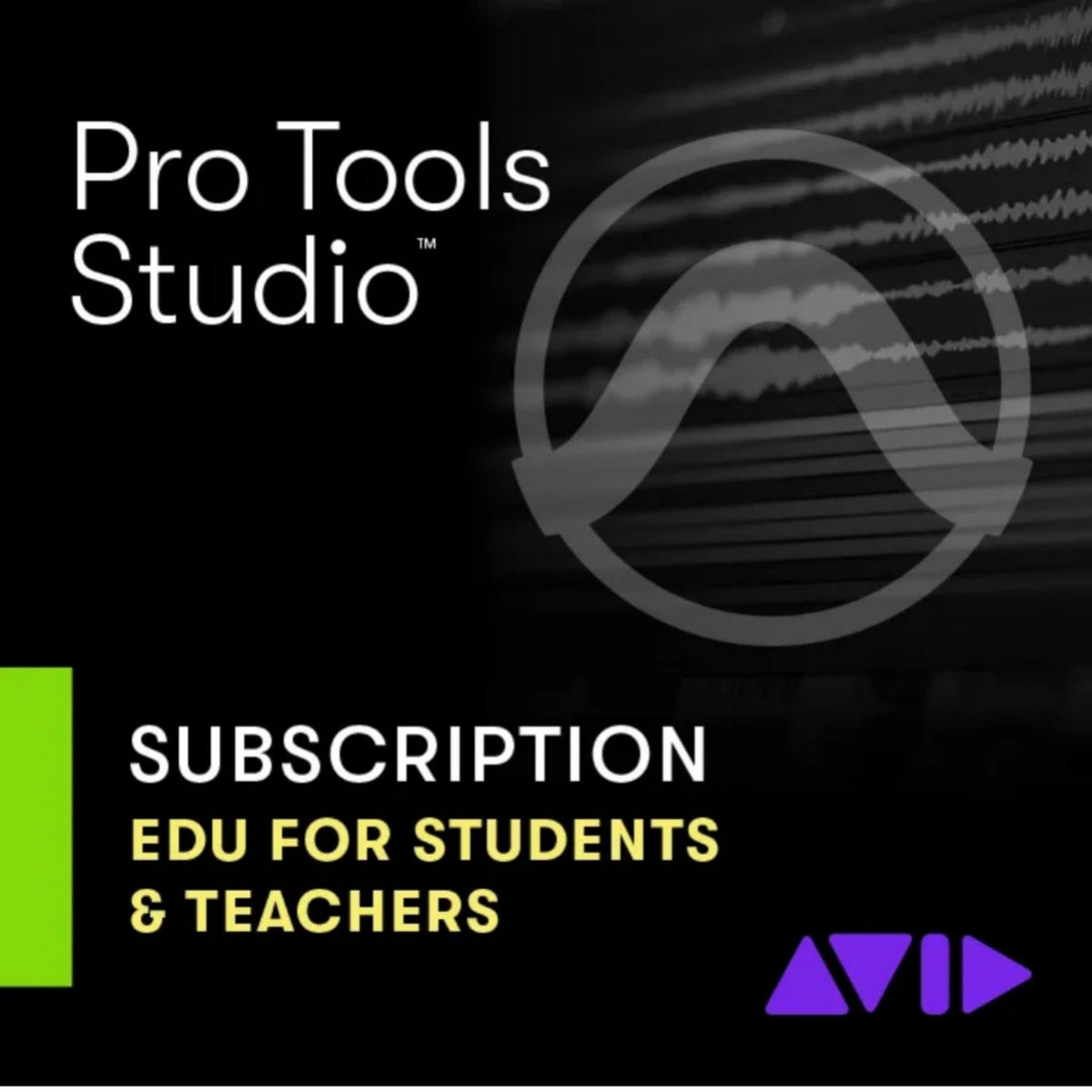 AVID ProTools Studio 1yr Subscription Education - Students & Teachers