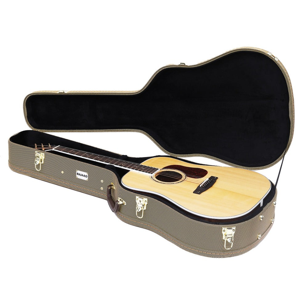 Bajaao Acoustic Guitar Hardshell Case in Tweed - Open Box