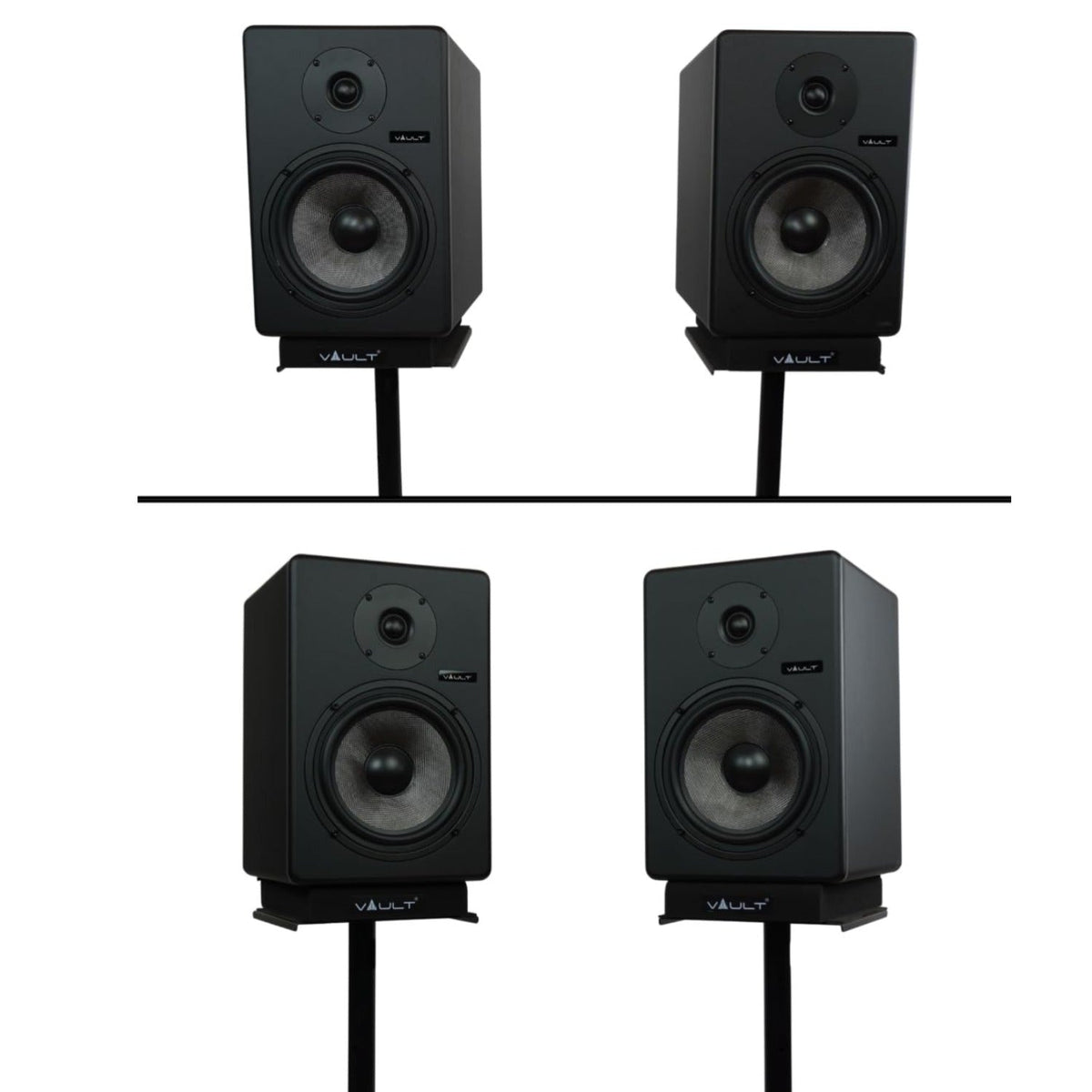 BAJAAO MS-100 Studio Monitor Stand Single - Sturdy, Adjustable, and Reliable